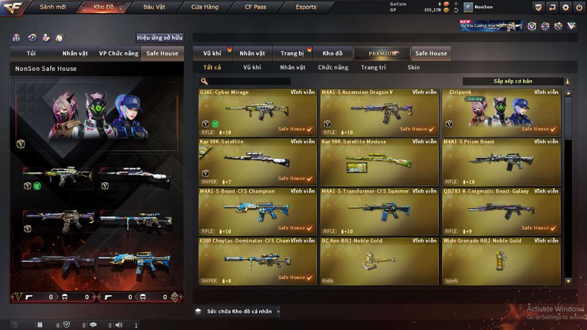 shop acc cf uy tin gia re